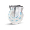 RUOTE INDUSTRIALI IN POLIAMMIDE C/PIASTRA FISSA GABBIA RULLI 118BISA - ø mm.200x50 piastra mm.140x110 - 235h. p. Kg.300