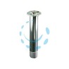 GAMBETTE IN ACCIAIO CON PIASTRA TONDA - cm.10 - ø mm.28