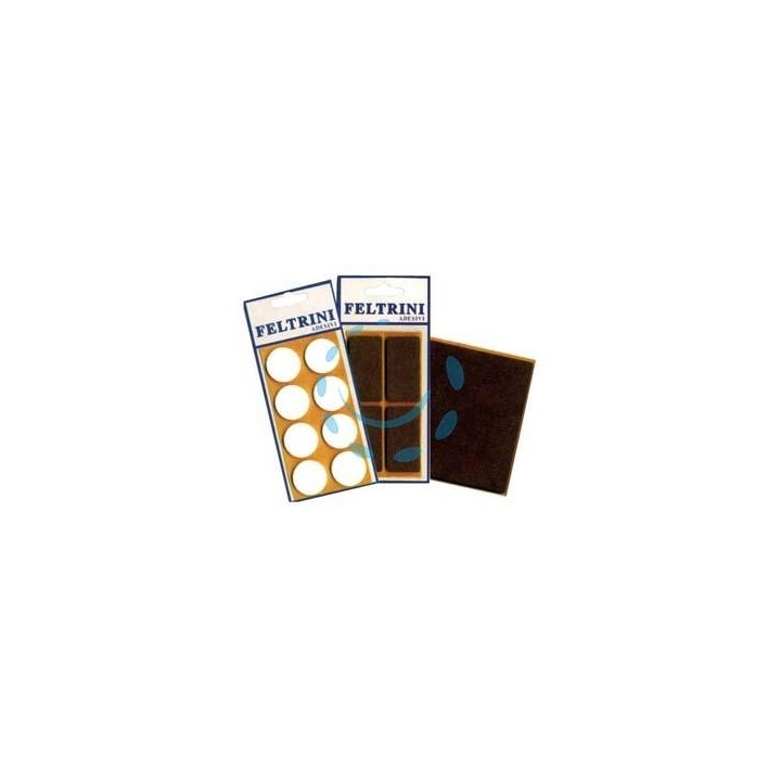 FELTRINI ADESIVI - quadri mm.20x20 colore bianco