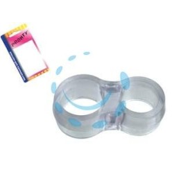 PARACOLPI ANTIURTO DOPPIO PER MANIGLIA IN BLISTER - mm.47x25, in bl.4 pz.