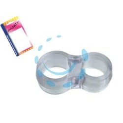 PARACOLPI ANTIURTO DOPPIO PER MANIGLIA IN BLISTER - mm.47x25, in bl.4 pz.