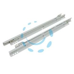 GUIDE SCORREVOLI PER CASSETTO IN ACCIAIO VERNICIATO BIANCO - cm.35