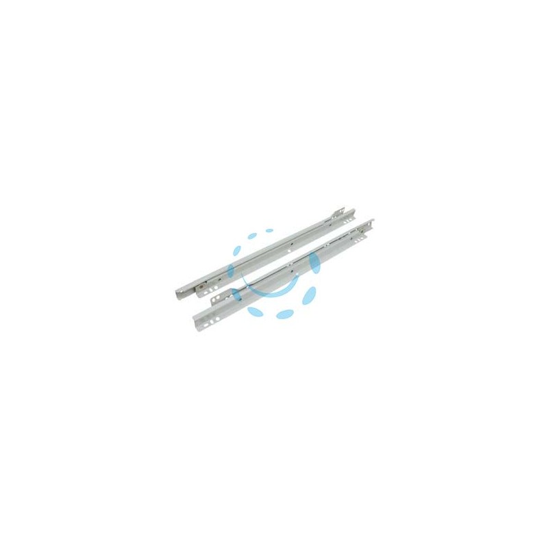 GUIDE SCORREVOLI PER CASSETTO IN ACCIAIO VERNICIATO BIANCO - cm.40