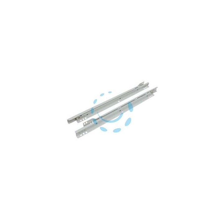 GUIDE SCORREVOLI PER CASSETTO IN ACCIAIO VERNICIATO BIANCO - cm.50