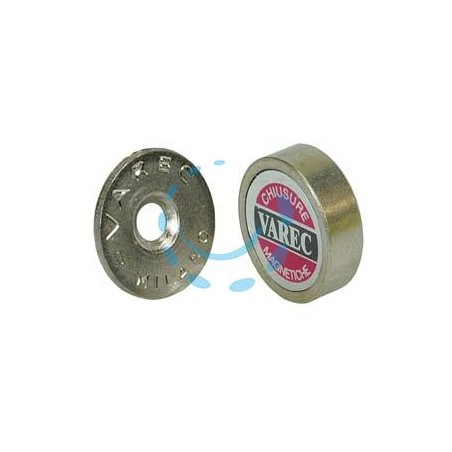 CRICCHETTI MAGNETICI A PASTICCA - ø mm.14x5,5h. attrazione Kg.1,5 (RP14)