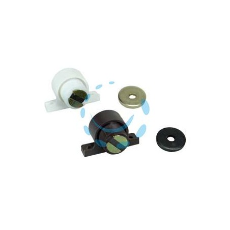 CRICCHETTI MAGNETICI REGOLABILI - mm.27x15x17h. attraz. Kg.2,5 bianco (RMS12)