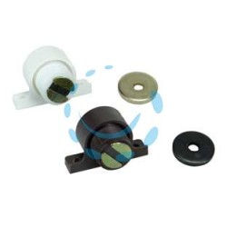 CRICCHETTI MAGNETICI REGOLABILI - mm.27x15x17h. attraz. Kg.2,5 marrone (RMS12)