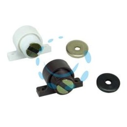 CRICCHETTI MAGNETICI REGOLABILI - mm.29,5x19x19h. attraz. Kg.4 bianco (RMS14)