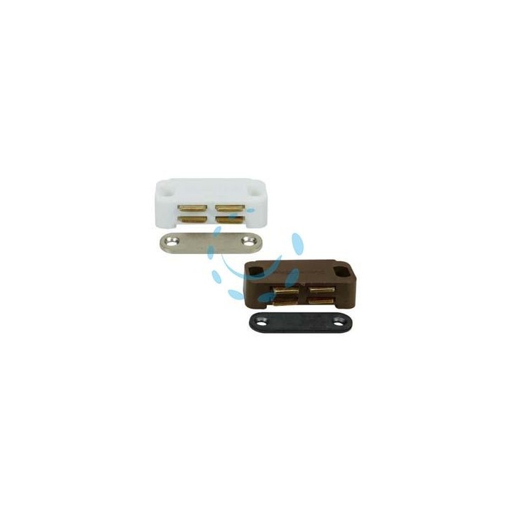 CRICCHETTI MAGNETICI PICCOLI - mm.35x15x12h. attrazione Kg.3 bianco (UC9) 