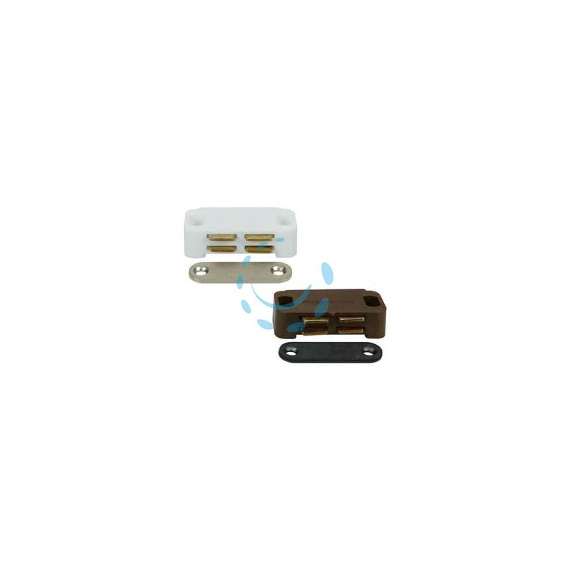CRICCHETTI MAGNETICI PICCOLI - mm.45x21x13h. attrazione Kg.3,5 bianco UCN10