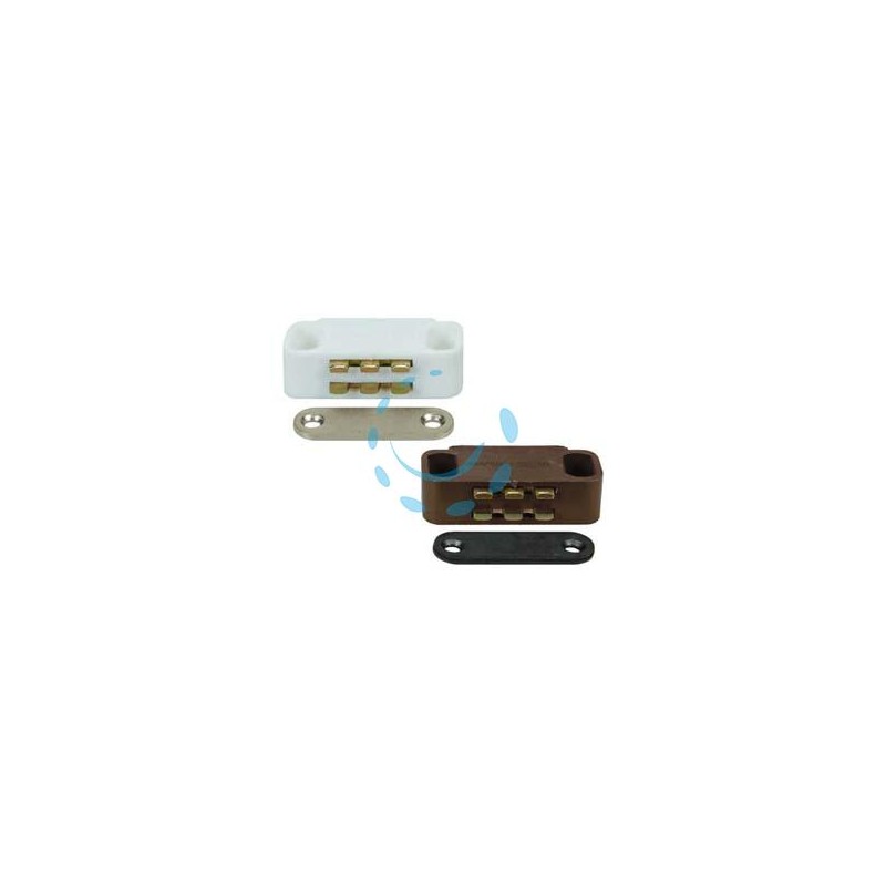 CRICCHETTI MAGNETICI MEDI - mm.40x15x12,5h. attrazione Kg.5 marrone UC12 
