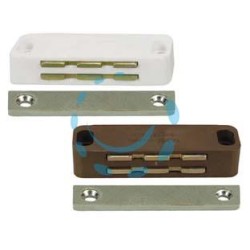 CRICCHETTI MAGNETICI GRANDI - mm.74x20x16h. attrazione Kg.14 marrone UC20