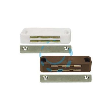 CRICCHETTI MAGNETICI GRANDI - mm.74x20x16h. attrazione Kg.14 marrone UC20