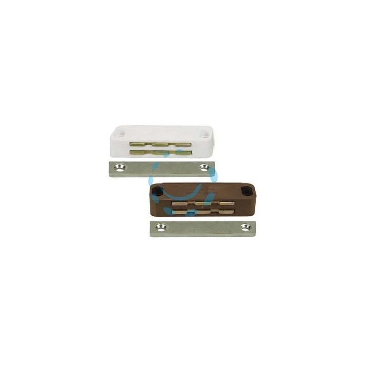 CRICCHETTI MAGNETICI GRANDI - mm.74x20x16h. attrazione Kg.14 marrone UC20