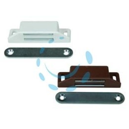 CRICCHETTO MAGNETICO MEDIO - mm.65x20x15h., in plastica bianca