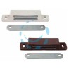 CRICCHETTO MAGNETICO GRANDE - mm.87x20x15h. in plastica bianca
