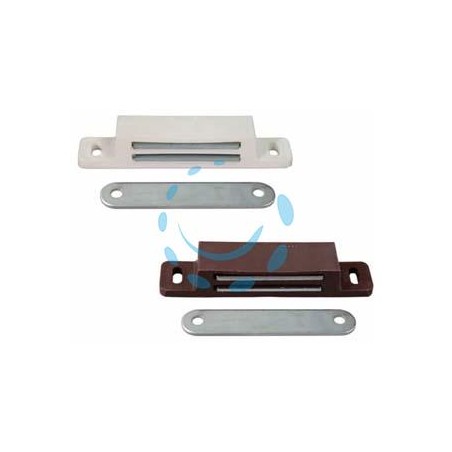 CRICCHETTO MAGNETICO GRANDE - mm.87x20x15h. in plastica marrone