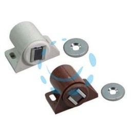 CRICCHETTO MAGNETICO K6 TONDO - mm,30x30x19, in plastica marrone