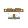 CRICCHETTO A SFERE IN OTTONE LUCIDO - mm.49x9