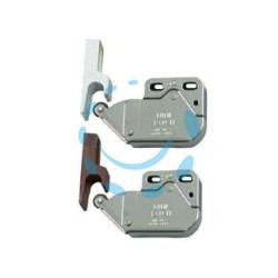 CRICCHETTO A SPINTA MINI LATCH CON RISCONTRO - mm.36x28x11 - marrone