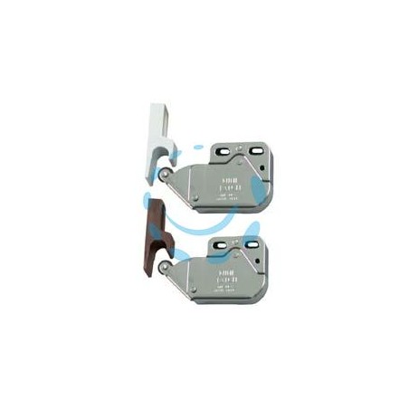 CRICCHETTO A SPINTA MINI LATCH CON RISCONTRO - mm.36x28x11 - marrone