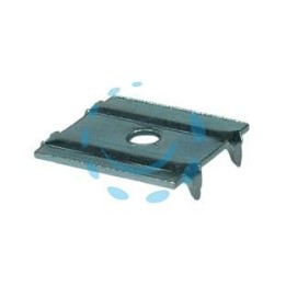 PIASTRINA FERMASCHIENALE A QUATTRO PUNTE - mm.21x17x4h.