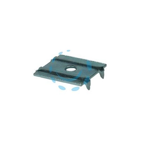 PIASTRINA FERMASCHIENALE A QUATTRO PUNTE - mm.21x17x4h.