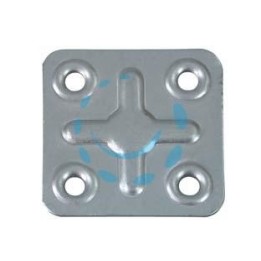 PIASTRA DI GIUNZIONE 4 FORI - mm.40x40