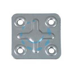 PIASTRA DI GIUNZIONE 4 FORI - mm.40x40