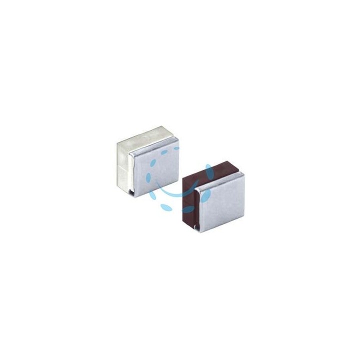 GIUNZIONI DI ASSEMBLAGGIO CON PIASTRA - mm33x18x29h. plastica colore bianco