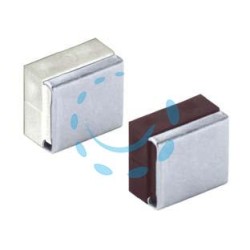 GIUNZIONI DI ASSEMBLAGGIO CON PIASTRA - mm33x18x29h. plastica colore marrone