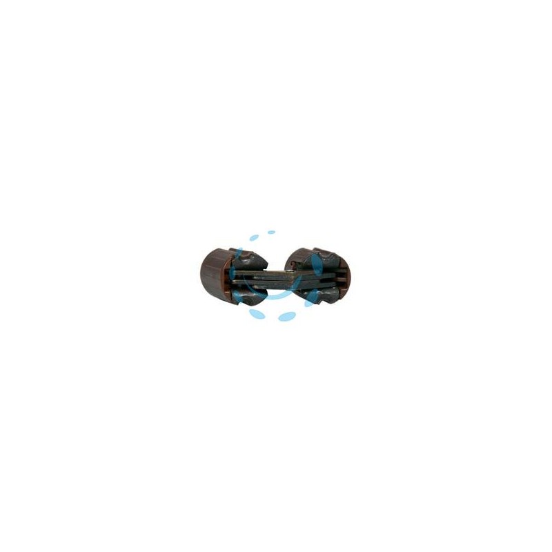 CERNIERE INVISIBILI CILINDRICHE IN ACCIAIO BRONZATO E NYLON MARRONE - ø mm.14 - incasso ø mm.14x16,5p. (493)
