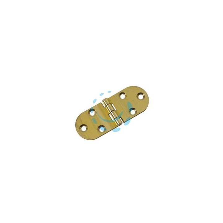 CERNIERA OTTONE A BISCOTTO SENZA FERMO - mm.30x80