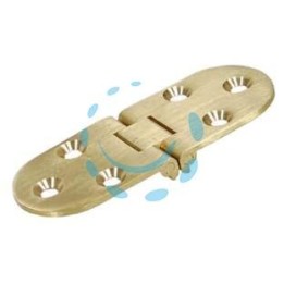 CERNIERA OTTONE A BISCOTTO CON FERMO - mm.30x80