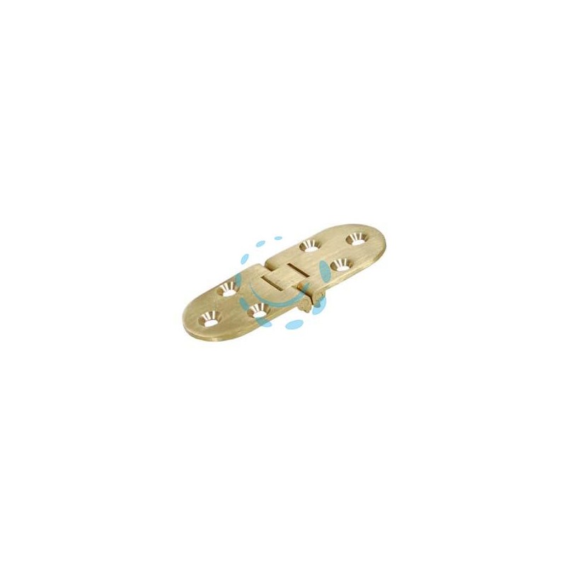 CERNIERA OTTONE A BISCOTTO CON FERMO - mm.30x80