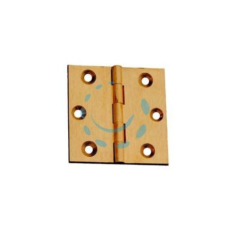 CERNIERE OTTONE FRESATE PIANE - mm.30x25