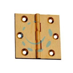 CERNIERE OTTONE FRESATE PIANE - mm.30x30