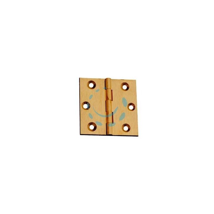CERNIERE OTTONE FRESATE PIANE - mm.35x30