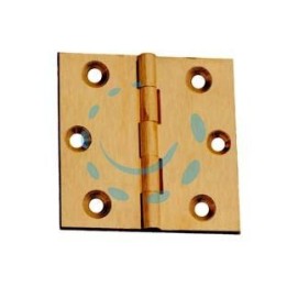 CERNIERE OTTONE FRESATE PIANE - mm.70x55