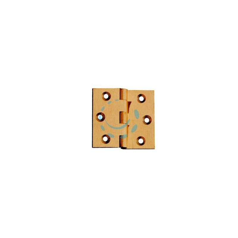 CERNIERE OTTONE FRESATE MEZZA CURVA ZANCATE - mm.40x35