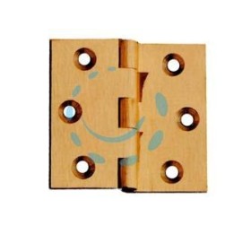 CERNIERE OTTONE FRESATE MEZZA CURVA ZANCATE - mm.50x40