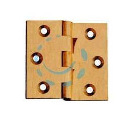 CERNIERE OTTONE FRESATE MEZZA CURVA ZANCATE - mm.50x40