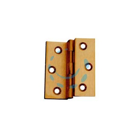 CERNIERE OTTONE FRESATE DOPPIE ZANCATE - mm.50x40