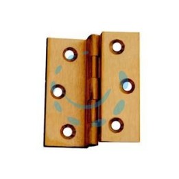 CERNIERE OTTONE FRESATE DOPPIE ZANCATE - mm.60x50