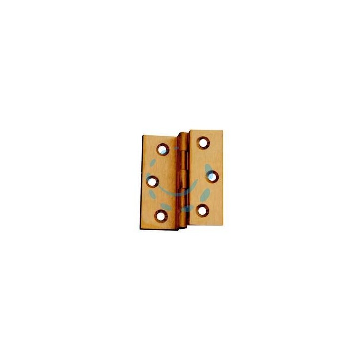 CERNIERE OTTONE FRESATE DOPPIE ZANCATE - mm.60x50