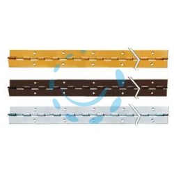 CERNIERE A METRAGGIO DA MT.2 - mm.32x0,7 ferro brunito