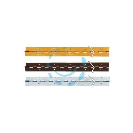 CERNIERE A METRAGGIO DA MT.2 - mm.40x0,7 ferro nichelato