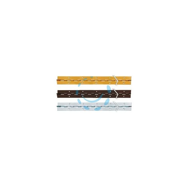 CERNIERE A METRAGGIO DA MT.2 - mm.40x0,7 ferro brunito