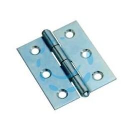 CERNIERE MEZZE LARGHE PESANTI CON PERNO FISSO ART.838 - mm.38x35x1,2 spess.