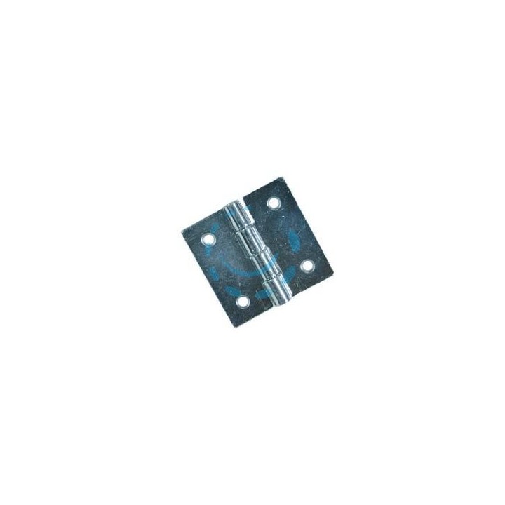 CERNIERE QUADRE PERNO FISSO ART.121 - mm.80x80x1,2 spess.